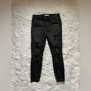 Eunina black high rise skinny crop size 13